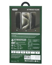 Защитное стекло для i-Phone 17/17 Pro/16 Pro Supglass SG-12 Антишпион 26° чёрное