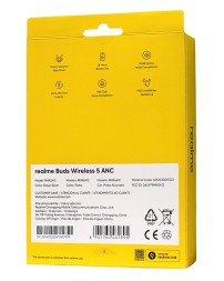 Беспроводные наушники Realme Buds Wireless 5 ANC серебристо-оранжевые