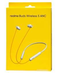 Беспроводные наушники Realme Buds Wireless 5 ANC серебристо-оранжевые