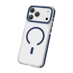 Накладка для i-Phone 17 Pro max Keephone Shockstar MagSnap сине-прозрачный
