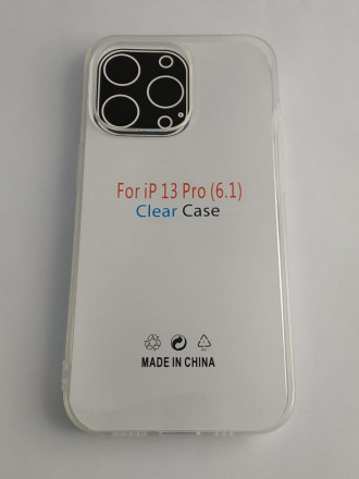 Чехол-накладка силикон 2.0мм i-Phone 13 Pro прозрачный тех.пак