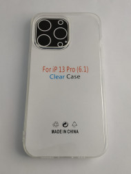 2.0мм Накладка для iPhone 13 Pro силикон тонкий прозрачный тех.пак