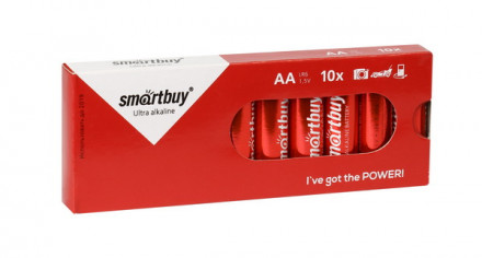 Батарейка алкалиновая Smartbuy LR6/10 box (10/300)  SBBA-2A10BX