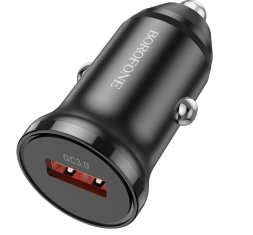 Автомобильное заряд. устр. Borofone BZ18 1USB QC3.0 черное