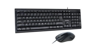  Проводной комплект клавиатура+мышь Smartbuy Smartbuy ONE 114282 черный (SBC-114282-K) /20