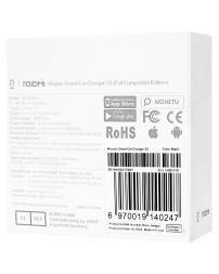 Автомобильное зар. устр. с FM-трансмитером Roidmi 3S 2USB 2.4A BFQ04RM