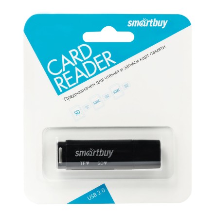  Картридер Smartbuy 715 USB - SD/microSD (SBR-715-K) черный
