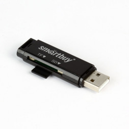 Картридер Smartbuy 715 USB - SD/microSD черный (SBR-715-K)
