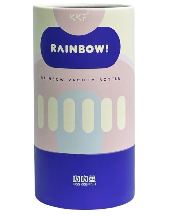  Термокружка Kiss Kiss Fish Rainbow 490ml бело-оранжевый