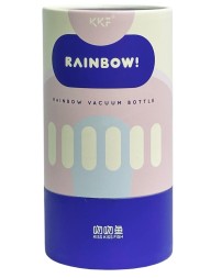 Термокружка Kiss Kiss Fish Rainbow 490ml бело-оранжевый