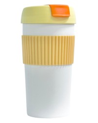 Термокружка Kiss Kiss Fish Rainbow 490ml бело-оранжевый