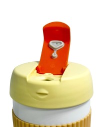 Термокружка Kiss Kiss Fish Rainbow 490ml бело-оранжевый