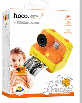  Детский фотоаппарат Hoco DV200 желтый