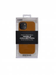 Накладка для i-Phone 13 K-Doo Mag Noble кожаная светло-коричневая