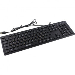 Клавиатура проводная Smartbuy 232 USB/104+12 клавиш/2USB-порта/1.5м черная (SBK-232H-K)