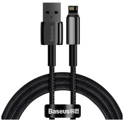 Usb Кабель-зарядка Lightning Baseus Tungsten 2м (CALWJ-A01) 2.4A черный