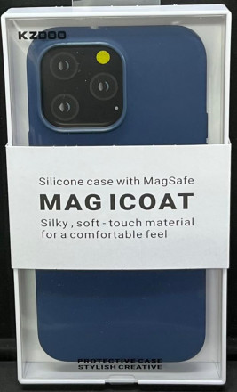 Накладка для i-Phone 14 Pro Max K-Doo Magsafe Mag Icoat силикон синии