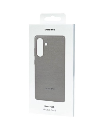  Накладка для Samsung Galaxy S25 Plus MagSafe Kindsuit Case кожанный серый