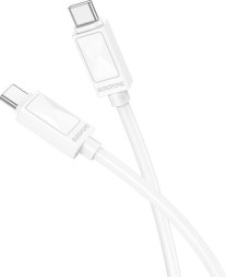 Usb Кабель-зарядка Type-C на Type-C Borofone BX109 60W 1м силиконовый белый
