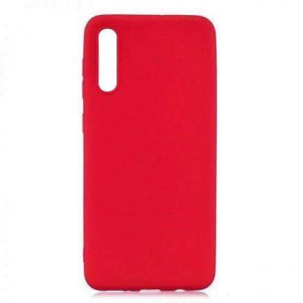 Накладка для Samsung Galaxy A50/A50S/A30S Silicone cover без логотипа красная