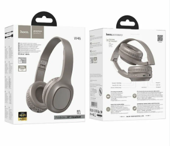 Стереонаушники Bluetooth полноразмерные Hoco W46 BT5.3/200mAh/7ч коричневые