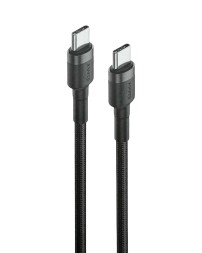 Кабель-зарядка Type-C на Type-C Baseus Cafule 1м (CATKLF-GG1) серо-черный