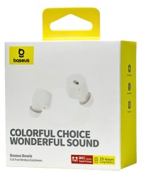 Мобильная Bluetooth-гарнитура Baseus Bowie E18 BT5.3/ANC/6ч (A00023800223-00) белая