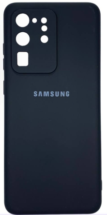  Накладка для Samsung Galaxy S20 Ultra Silicone cover черная