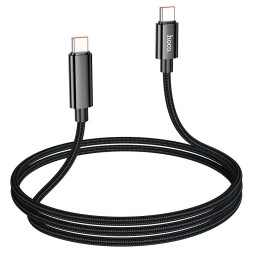 Usb Кабель-зарядка Type-C на Type-C с дисплеем Hoco U125 100W 1.2м черный