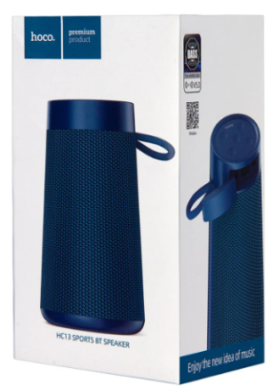  Bluetooth колонка Hoco HC13 BT5.0/2400mAh/4ч/10Вт/TF/FM/USB/AUX темно-синяя