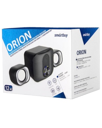  Акустическая система 2.0 SmartBuy Orion, 12Вт, Bluetooth (SBA-4400)
