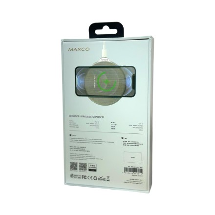  Беспроводное зарядное устройство Maxco Lucida MCW-01 серебристое