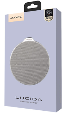  Беспроводное зарядное устройство Maxco Lucida MCW-01 серебристое