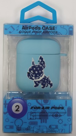  Силиконовый светящийся в темноте чехол для AirPods 1/2 Luxo Kaws рисунок №7