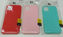 Накладка для iPhone 11 Pro Max силикон разноцветный в упаковке