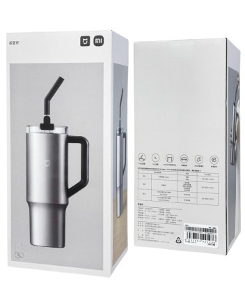  Термокружка Xiaomi Sippy Cup 1L (MJXGB01RM) серебристая