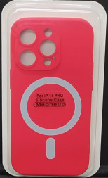 Накладка для i-Phone 14 Pro 6.1&quot; Magsafe силикон красная