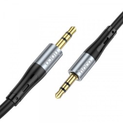 Аудиокабель AUX 3,5mm Hoco 1m UPA22 черный