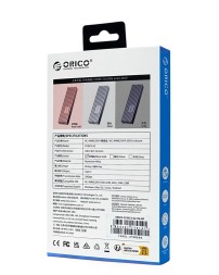 Внешний корпус для M2 NVMe/NGFF(SATA) Orico FV35C3-G2 USB-C3.2 розовое - золото