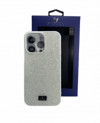 Накладка для i-Phone 14 Pro Max 6.7&quot; Swarovski белый