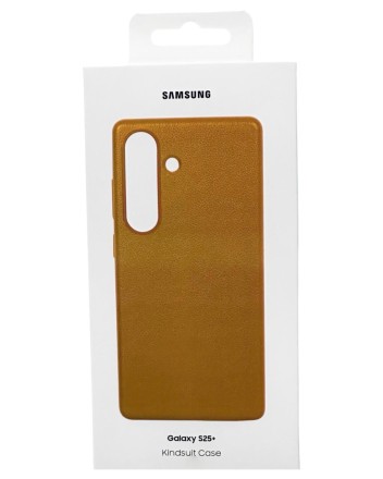  Накладка для Samsung Galaxy S25 Plus MagSafe Kindsuit Case кожанный светло-коричневый