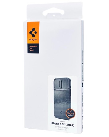  Накладка для i-Phone 16 Pro 6.3&quot; Spigen Optik Armor MagSafe (ACS08149) черный