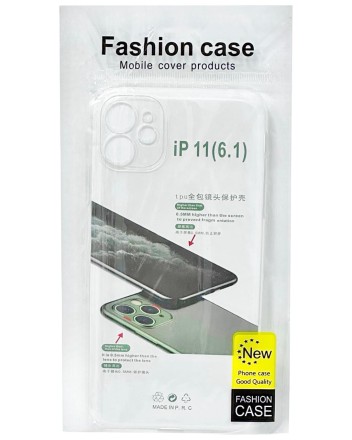  Чехол-накладка силикон i-Phone 11 прозрачный 1.5мм тех.пак