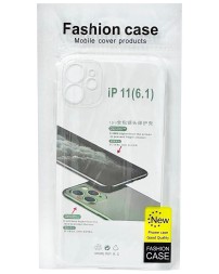 Чехол-накладка силикон i-Phone 11 прозрачный 1.5мм тех.пак