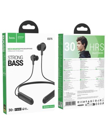 Беспроводные наушники для спорта Hoco ES75 BT5.4/200mAh/30ч черные