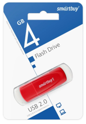 USB флеш накопитель Smartbuy 4GB Scout (SB004GB2SCR) красный