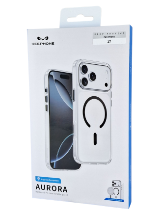  Накладка для i-Phone 17 Keephone Aurora MagSnap черный