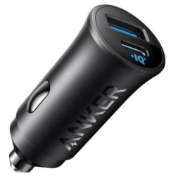 Автомобильное зар. устр. Anker A2741 30W 1USB/1USB-C черное