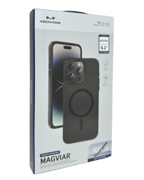 Накладка для i-Phone 15 Pro Keephone Magviar Magsafe черная