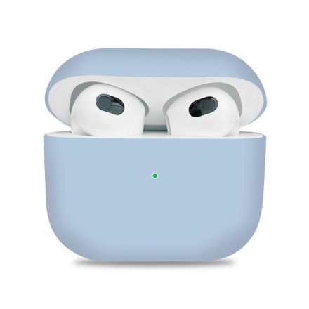 Силиконовый чехол для AirPods 3 голубой